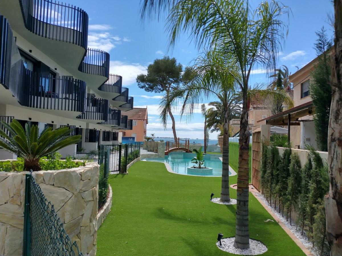 Modern Nieuwbouwappartement Aan Het Strand Van De Mar Menor In Santiago De La Ribera Lo Pagán Exteriér fotografie